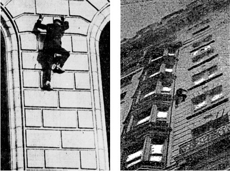 Law climbs buildings
